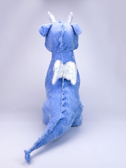 Мягкая игрушка Дракон Голубой Символ 2024г Большой - Buro фото 3