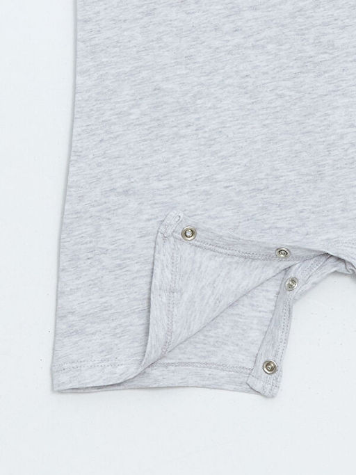 Bisiklet Yaka Bask?l? Erkek Bebek Tulum