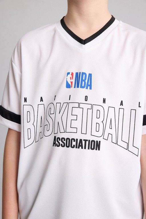 NBA K_sa kollu Ti__rt Erkek _ocuk - Defacto фото 7