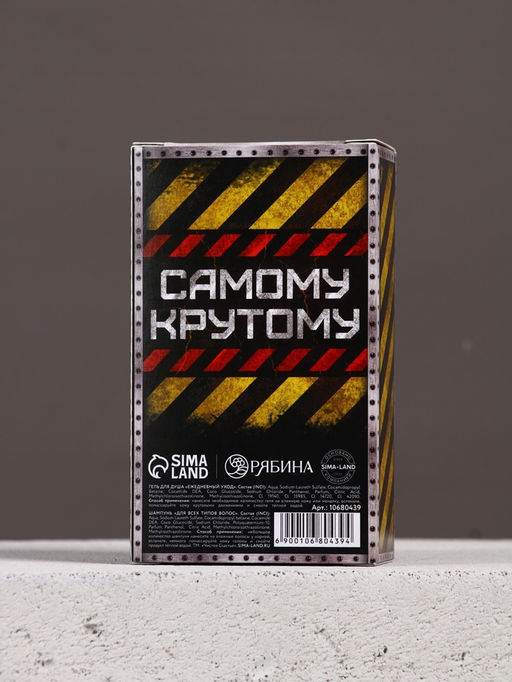 Подарочный набор «Настоящему мужчине», гель для душа и шампунь для волос, 2×100, Чистое счастье