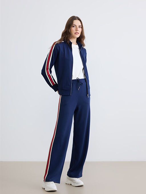 Dik Yaka Soft Touch Kad?n Fermuarl? Sweatshirt