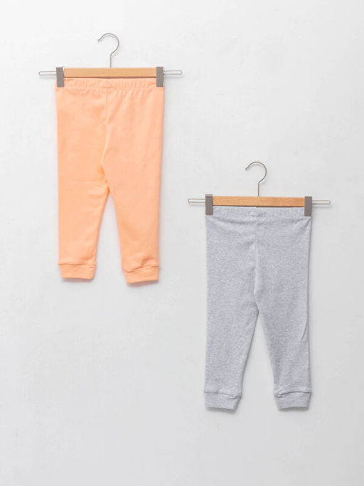 Beli Lastikli Basic Pamuklu K?z Bebek Pijama Alt 2li - Waikiki фото 2