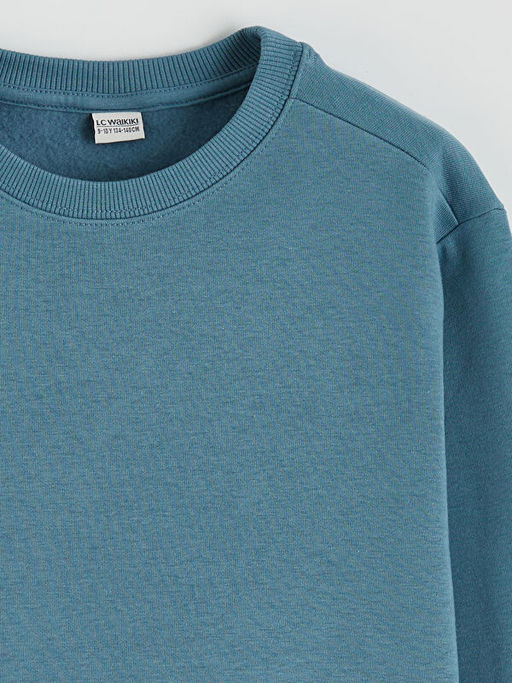 Bisiklet Yaka Erkek ?ocuk Kal?n Sweatshirt