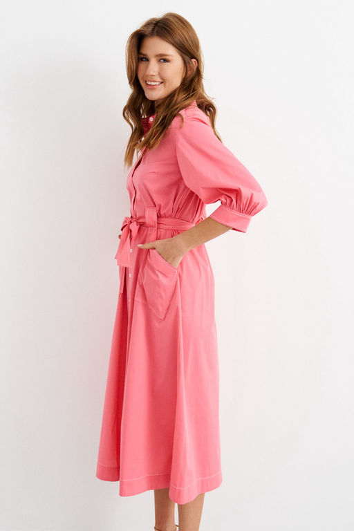 Платье свободного силуэта Ara (Цвет: Коралл) - Morozov Amavie фото 4