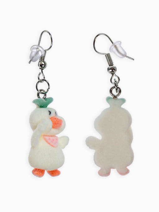 Цена за 6 шт. Серьги детские Выбражулька «Гусь», цветные