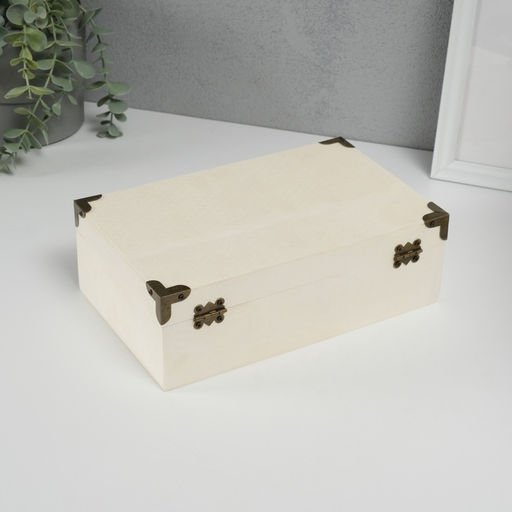 Шкатулка для росписи дерево «Сундук», для творчества, декора, 24×15×8 см