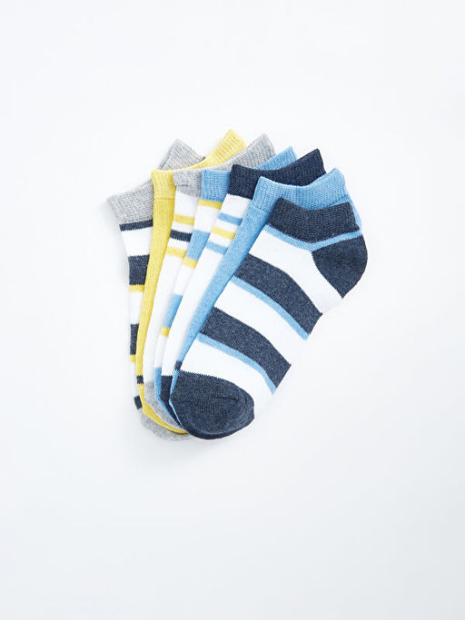 Renk Bloklu Erkek ?ocuk Patik ?orap 7li - Waikiki фото 2