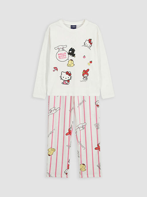 Hello Kitty Bask?l? K?z ?ocuk Pijama Tak?m