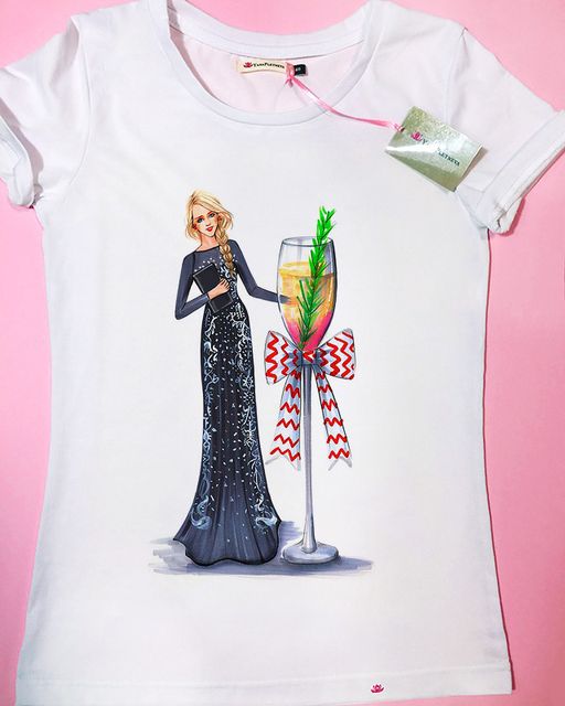 Эксклюзивная футболка Yana Pletneva упаковка плотный Zip пакет!