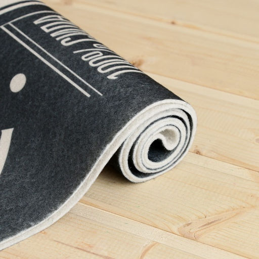 Коврик - лежак для бани и сауны с принтом Крутой мужик, самый лучший на свете, 150?50 см, полиэфир 70%, шерсть 30%, Банная забава