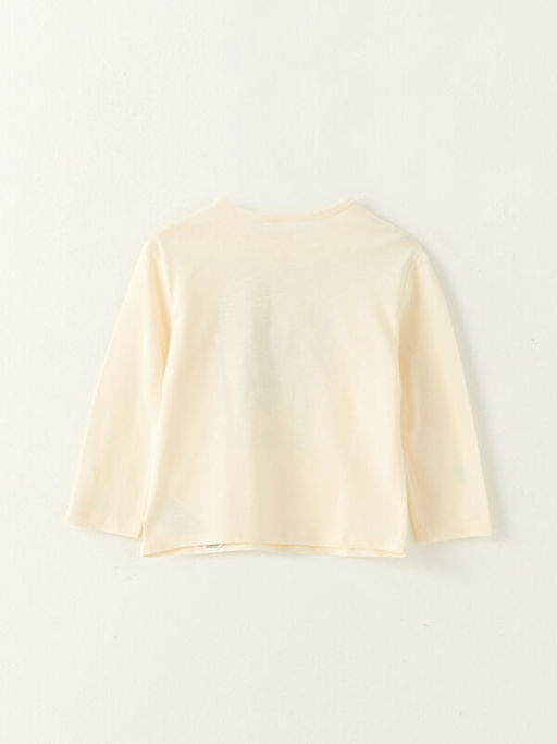 Bisiklet Yaka Uzun Kollu Atat?rk Bask?l? K?z Bebek Ti??rt