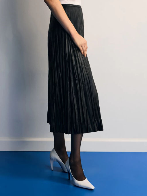 Плиссированная юбка миди / Zarina