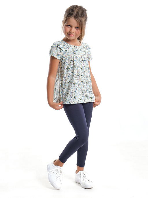 Комплект для девочки детский сад UD 1841 зеленые цветочки - Mini maxi фото 3