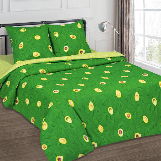 КПБ Поплин Эксклюзив (молния) - АМИГО 2 сп. с Евро простыней (на молнии с нав.70х70)