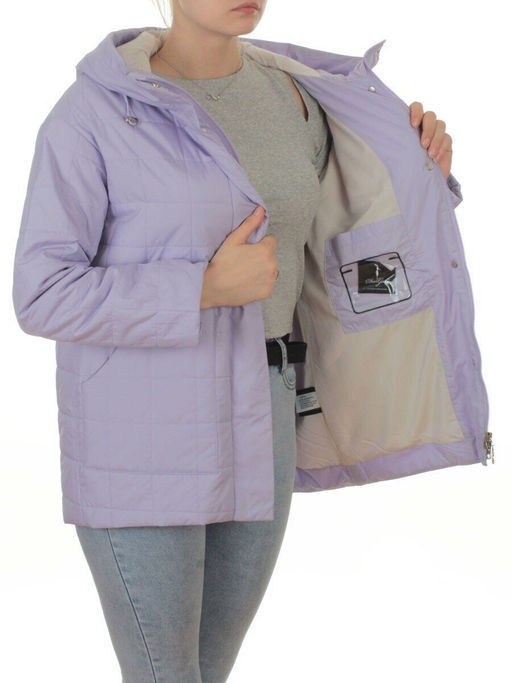 9607 LILAC Куртка стеганная демисезонная женская (100 гр. холлофайбер)