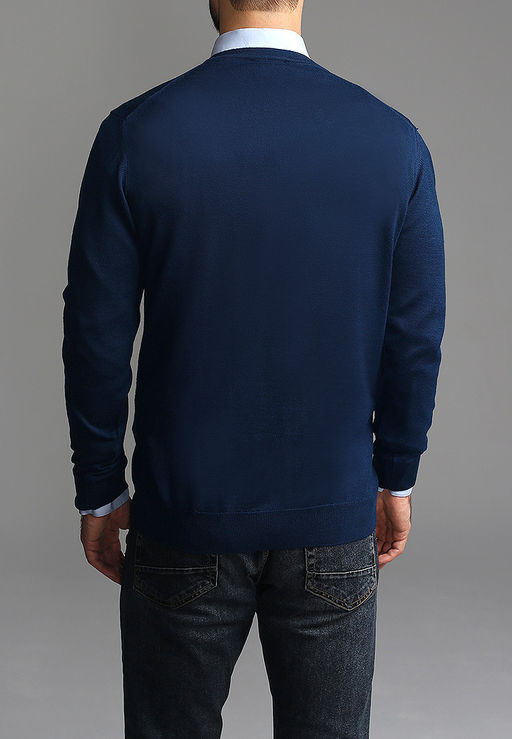 Джемпер мужской GREG G124-EV (яр.синий)  фото 2