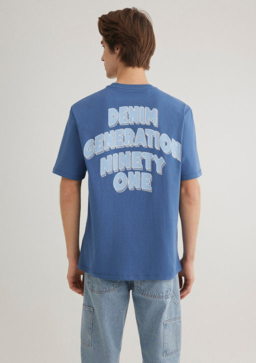 Lacivert Tisort - Mavi фото 4