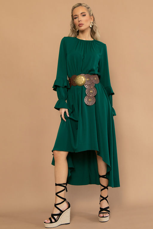 Платье Манящий аромат (изумрудный) - Эльза фото 5