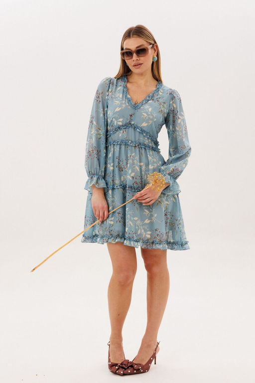 Платье ANELLI 1830 аквамарин  фото 6