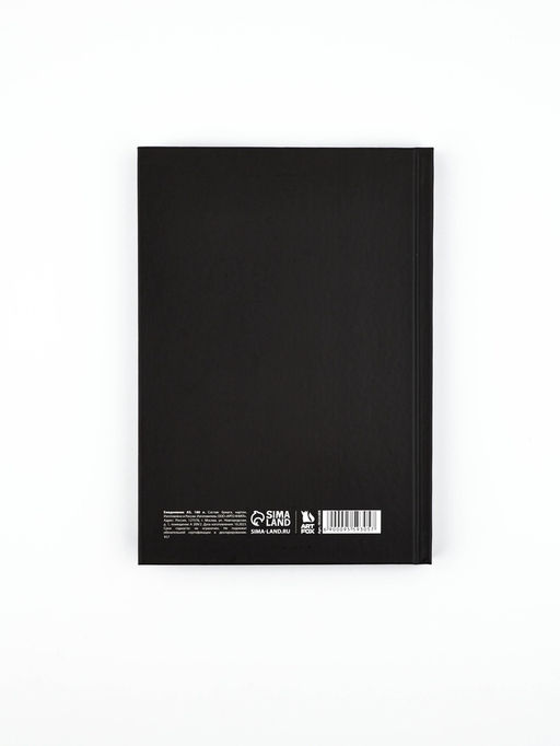 Ежедневник А5, 160 листов, в твердой обложке «Черный»
