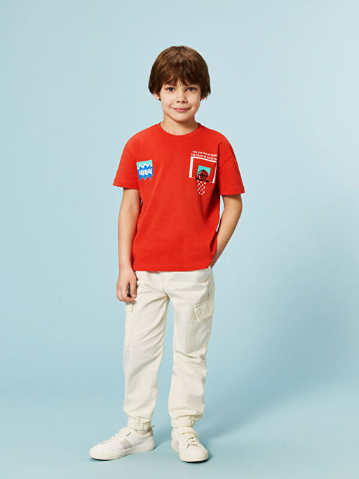 Beli Lastikli Erkek ?ocuk Kargo Pantolon