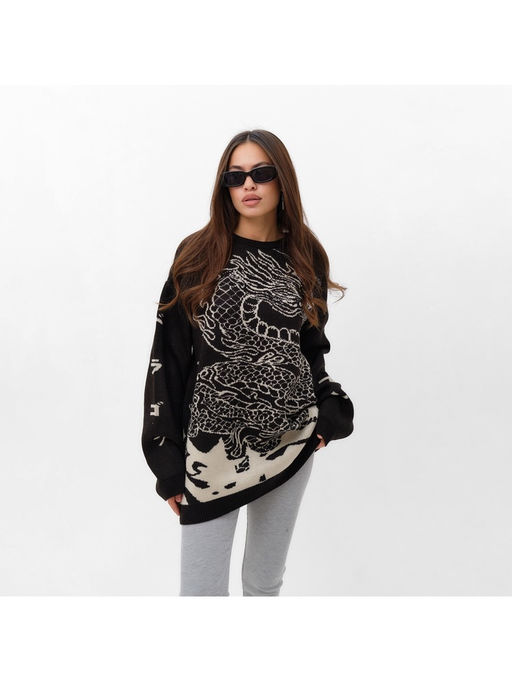 Джемпер женский MIST Dragon, чёрный, onesize (44-48)