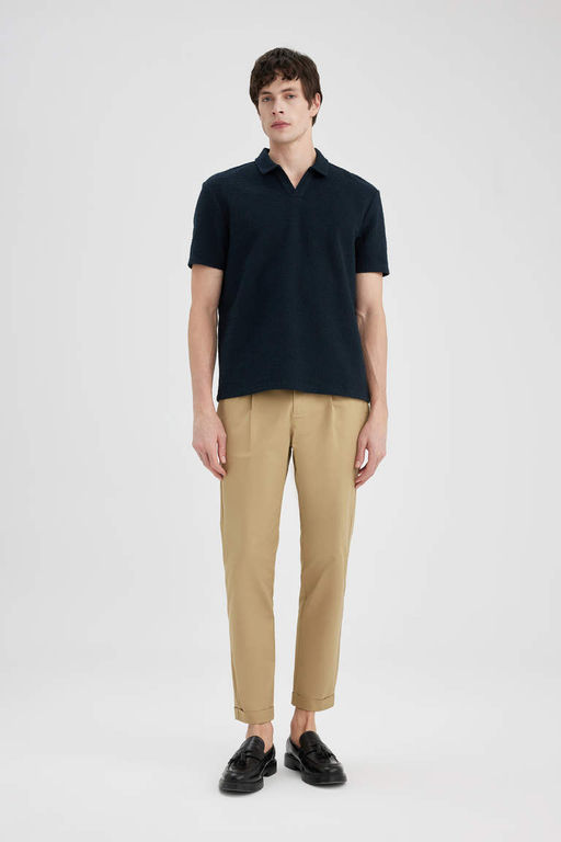 Regular Fit Basic Duz K?sa Kollu Polo Tisort - Defacto фото 4