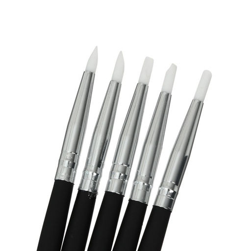 Набор кистей для рисования, 5 штук, круглые, латекс, маленькие