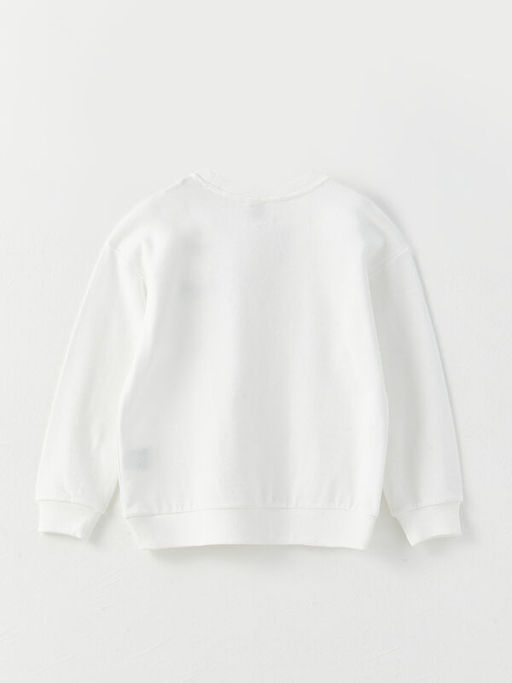 Bisiklet Yaka Atat?rk ?mza Bask?l? Uzun Kollu K?z ?ocuk Sweatshirt - Waikiki фото 2