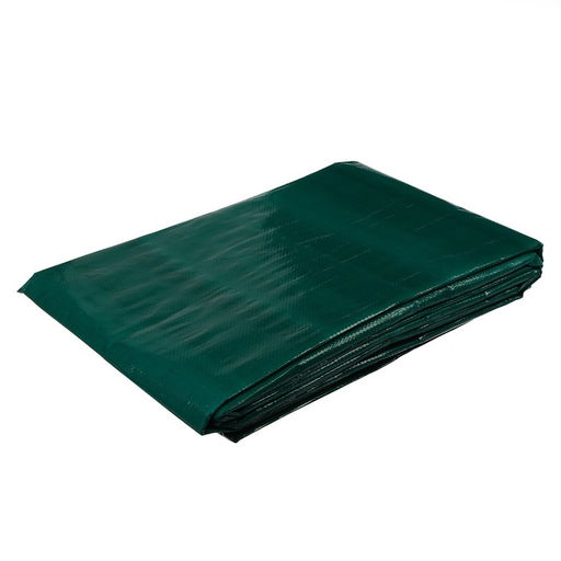 Тент защитный, 5 4 м, плотность 120 г/м, УФ, люверсы шаг 1 м, зелёный/серебристый - Simaland фото 14