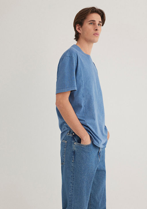 Dikis Detayl? Mavi Tisort фото 2