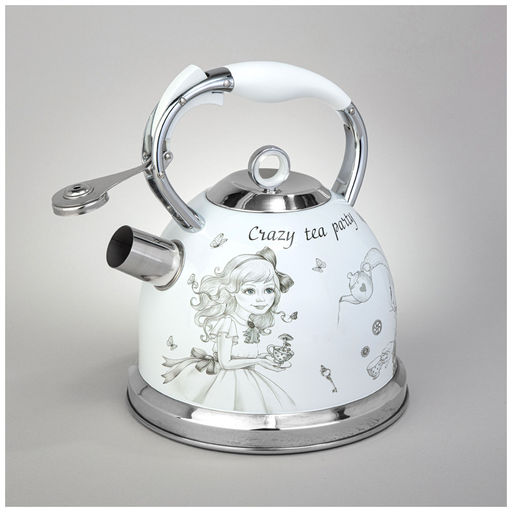 ЧАЙНИК AGNESS СО СВИСТКОМ, 3Л, ИНДУКЦИОН. КАПСУЛ. ДНО  фото 3