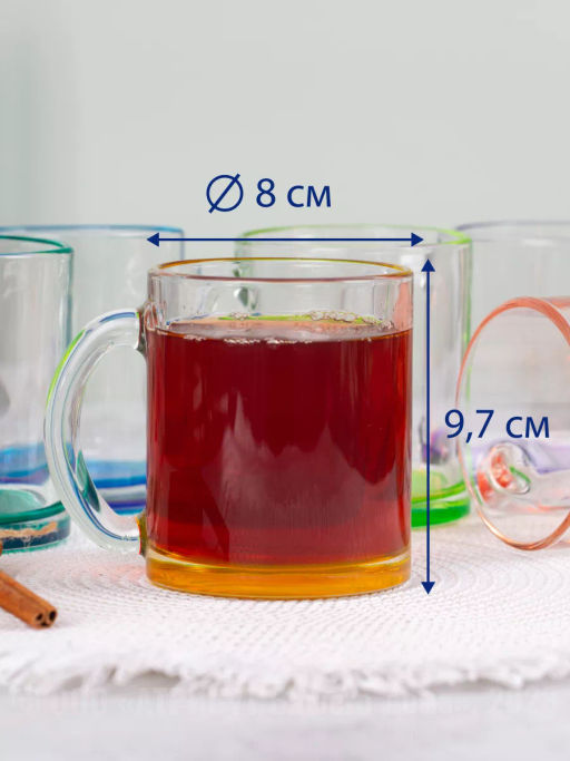 Кружка ЧАЙНАЯ лак микс 320мл