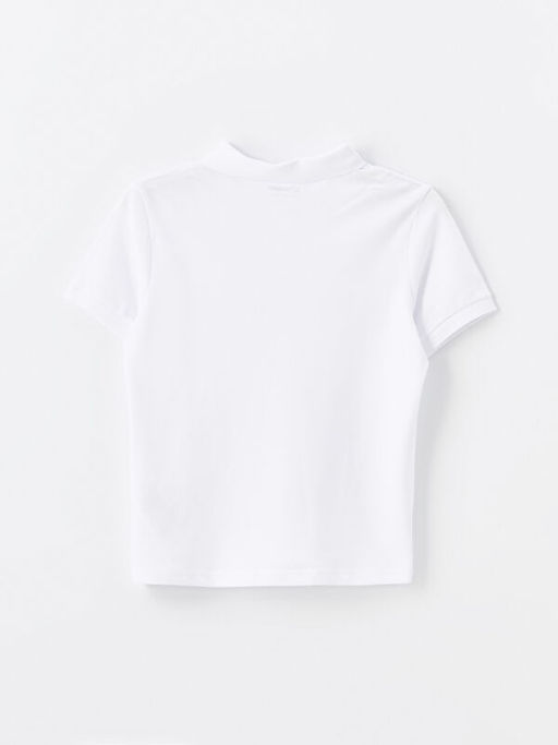 Polo Yaka Basic K?sa Kollu K?z ?ocuk Ti??rt - Waikiki фото 2