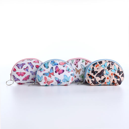 Цена за 2 шт. Кошелёк-монетница на молнии, 12×3.5×8.5 см, МИКС