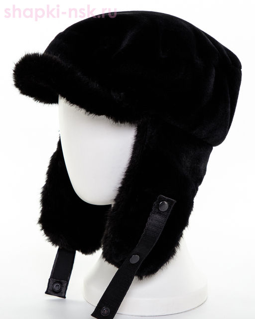 Роберта с ушками экомех пума+экомех ласка Кепка женская флис (56-57)