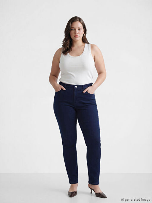 Slim Fit Kad?n Jean Pantolon