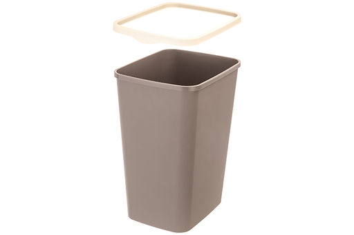 Ведро для мусора с фиксатором 9 л 23,5*19,2*29 см Тандем шоколад/слоновая кость (модель 841122) - Elan gallery фото 4