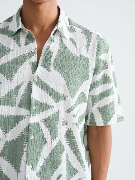 Regular Fit Desenli Erkek G?mlek