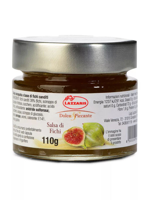 Соус Lazzaris фруктовый сладко-пикантный из инжира 110 г, стекло, Италия