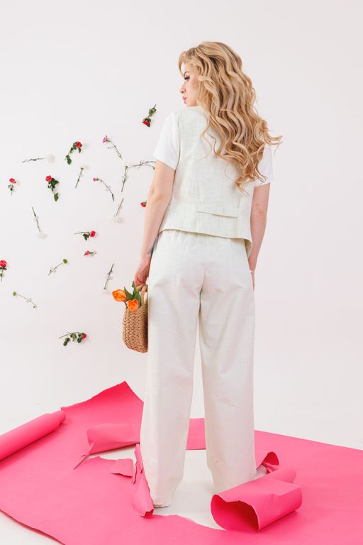 Брюки NIKVA н348-1 мята  фото 2