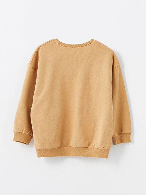 Bisiklet Yaka Uzun Kollu Bask?l? Erkek Bebek Sweatshirt - Waikiki фото 2