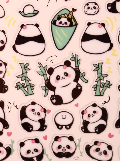 Наклейки "Cute panda"