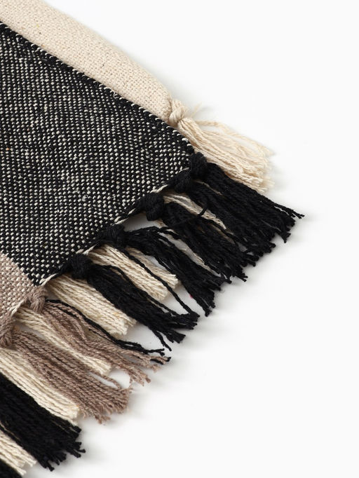 Плед «Этель», 125×150 см, бежево - серый