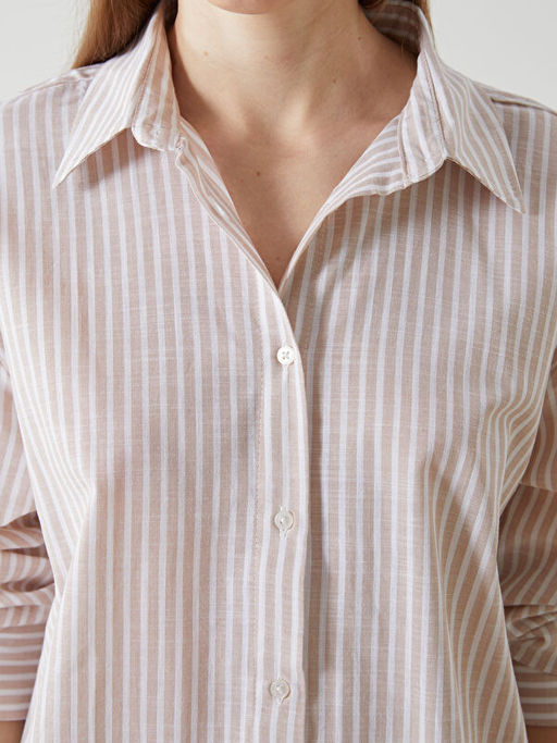 ?izgili Oversize Kad?n G?mlek