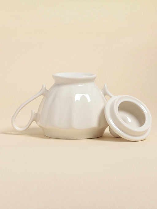 Сахарница SL Home «Аманде», 350 мл, 17×11×12 см, фарфор, белая