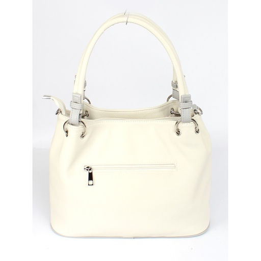 Сумка женская искусственная кожа ADEL-319, 1 отд, плечевой ремень, бежевый/серый флотер 259114 - Adelia фото 2