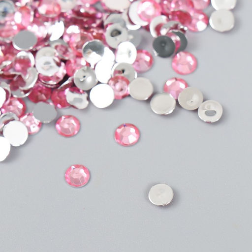 Цена за 2 шт. Декор для творчества в бутылочке Стразы. Светло-розовый набор 500 шт d=0,5 см 7х2х2 см - Арт узор фото 3