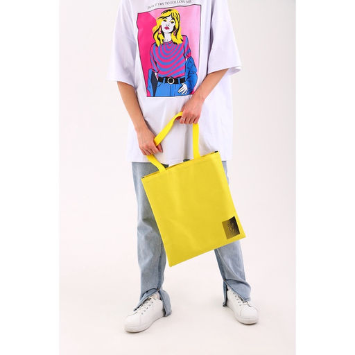 Сумка шопер Peace, желтая