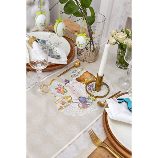 Дорожка на стол Пасхальные куличи 40*146 см, 100% хл, саржа 190 гр/м2 - Этель фото 8